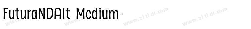 FuturaNDAlt Medium字体转换